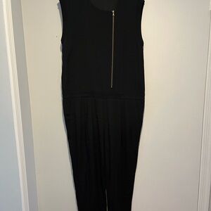 J Crew Black Sleeveless Jumpsuit - 12 tall